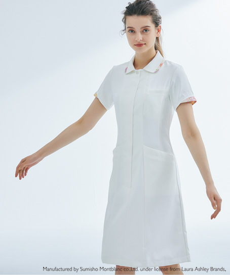 Laura Ashley ナースワンピース 半袖 Lw403 12 Lw403 13 作業服の通販の Tokyo Uniform作業着デポ